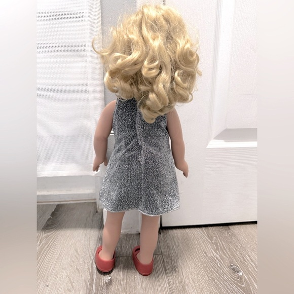 18” Cititoy Vinyl Girl Doll GS 126 Blonde Hair Moving EyeLids Blue Eyes - Picture 7 of 15